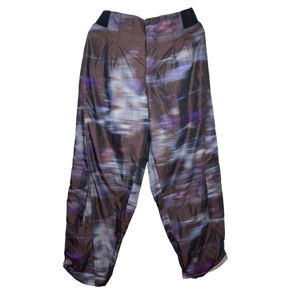 Free People Movement women's Mesmerize Me Printed Pants  S NWT Cargo Relaxed